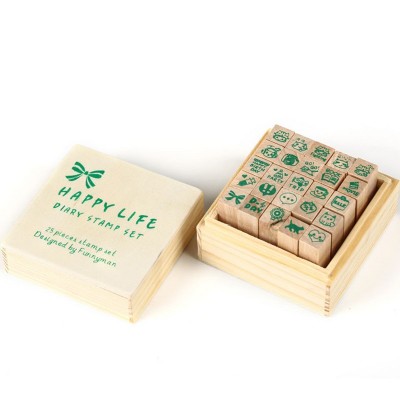 厂家生产 玩具印章制定 供应相册 创意diy印章手账 微笑花朵表情