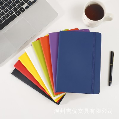 定制外贸PU绑带笔记本a5记事本商务办公本加厚会议日记本加印logo