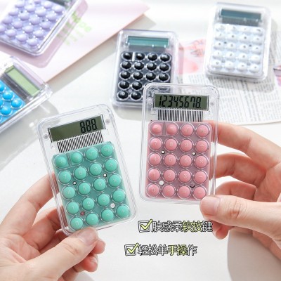 糖果色迷你计算机可爱便携高颜值儿童学生小型计算器办公专用批发