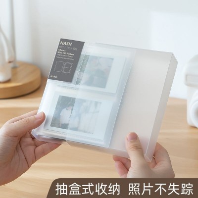 拍立得相册贴纸相册diy创意照片本便携纪念册胶片风收纳本批发
