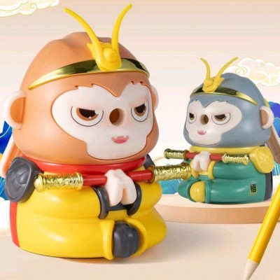 鼎邦8226悟空削笔机(粗细可调) 学生削笔器自动进铅儿童卡通造型