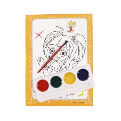 儿童手工填色丙烯画 幼儿园DTY水彩画填色早教益智玩具涂鸦手工画