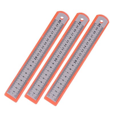 钢尺15cm20CM30cm公分钢直尺子不锈钢直尺子办公文具金属尺子批发