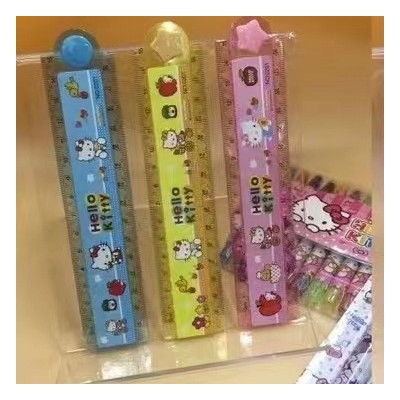 外贸跨境kpop猎魔女团文具huntrix尺子折叠尺图案波浪尺